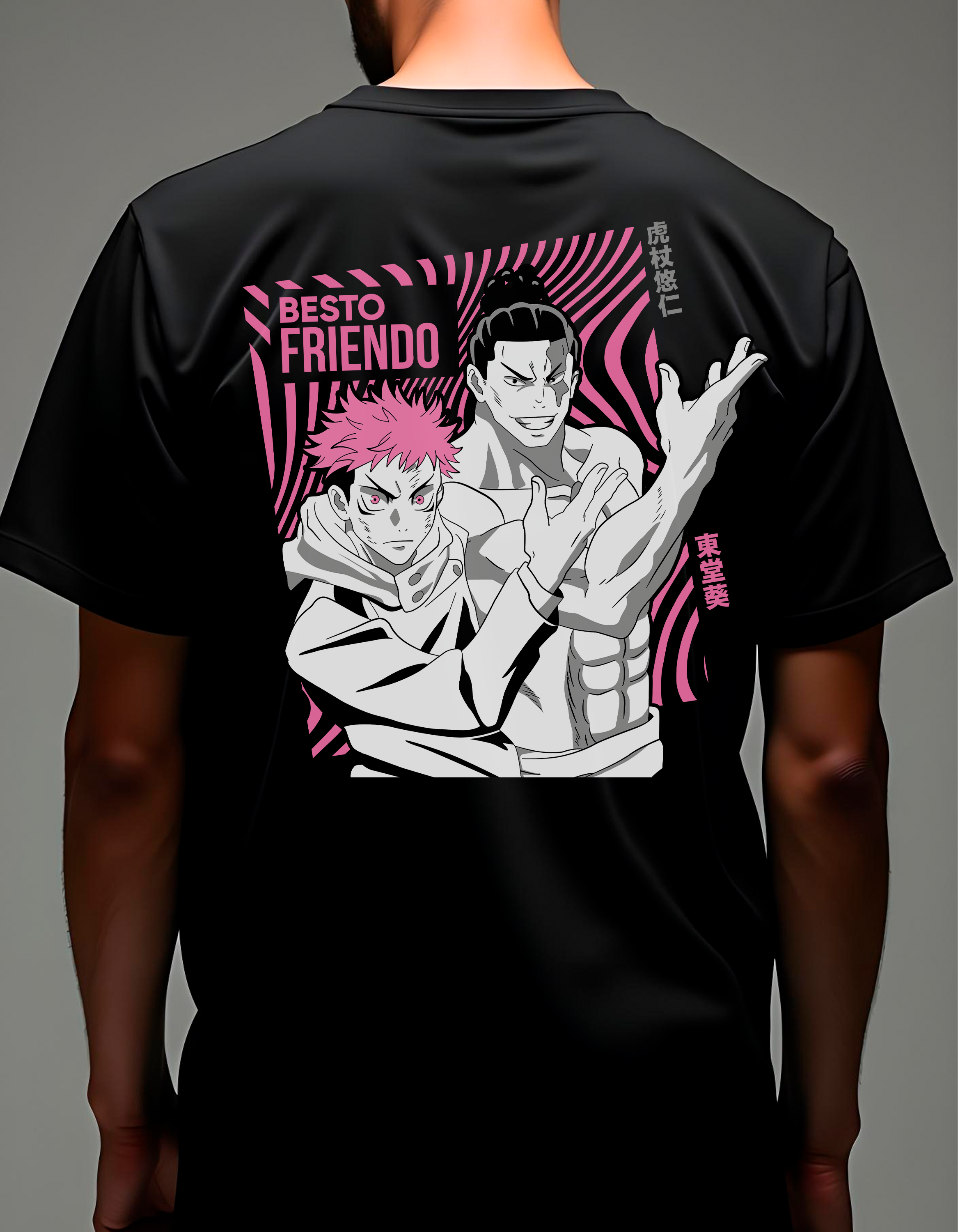 Playera oversize Jujutsu kaisen - Besto frendo #1