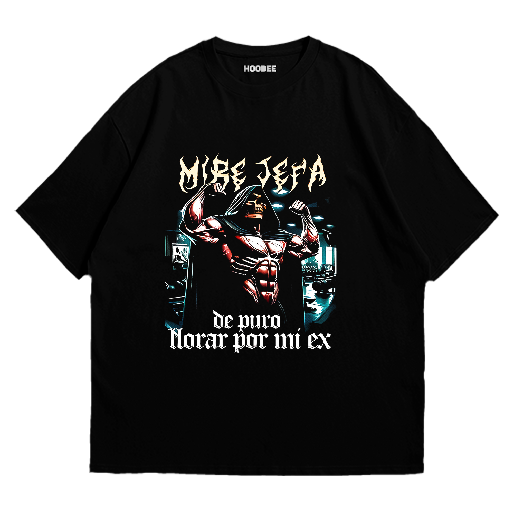 Playera oversize - Lloré, pero por las pesas