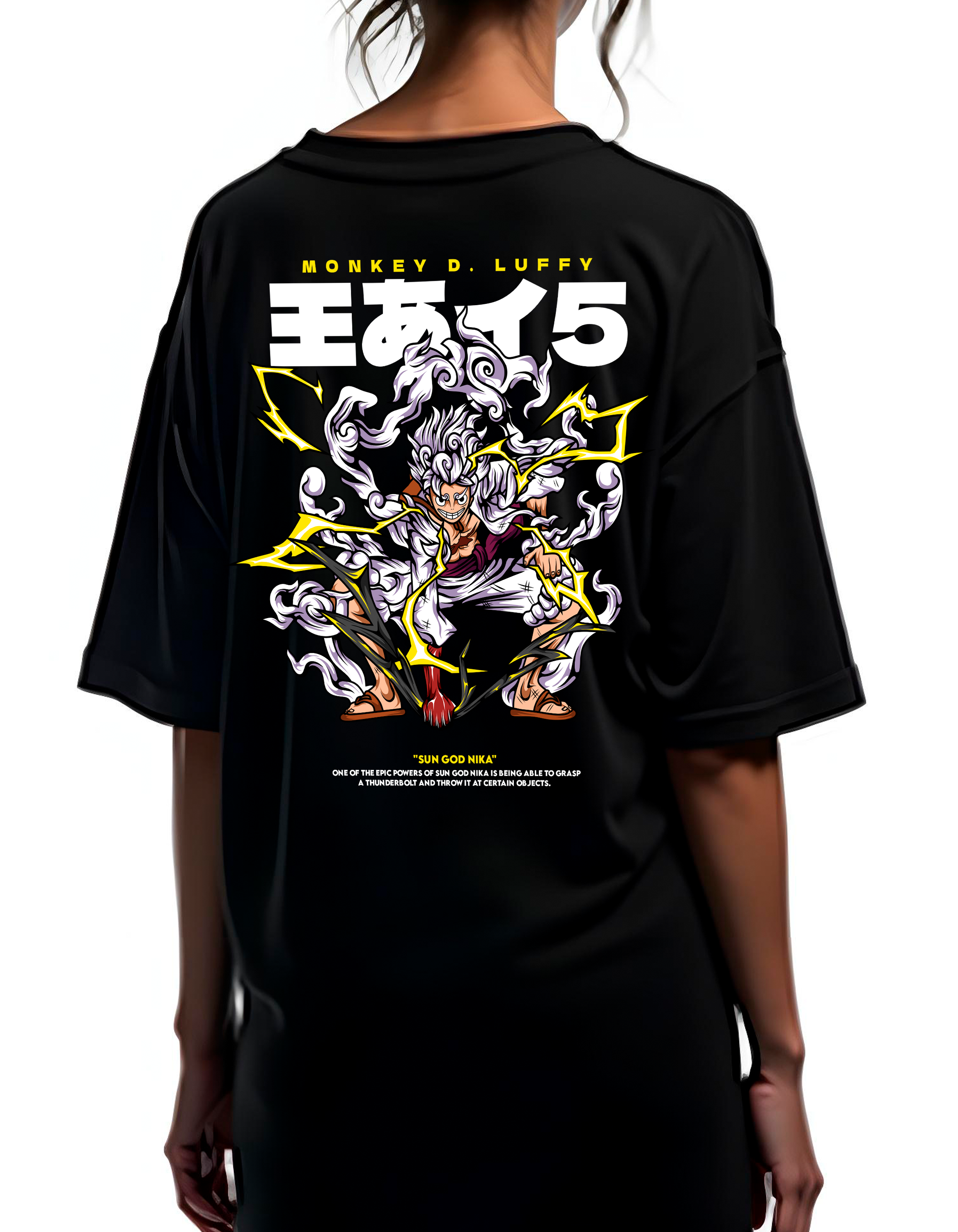 Playera oversize One piece - Luffy Gear 5 #2