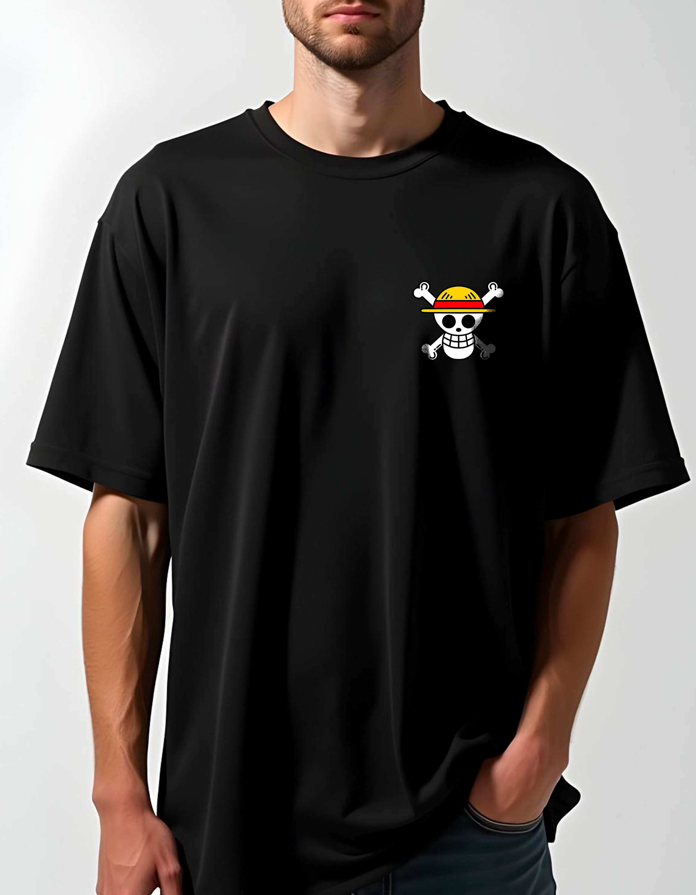 Playera oversize One piece - Luffy Snakeman