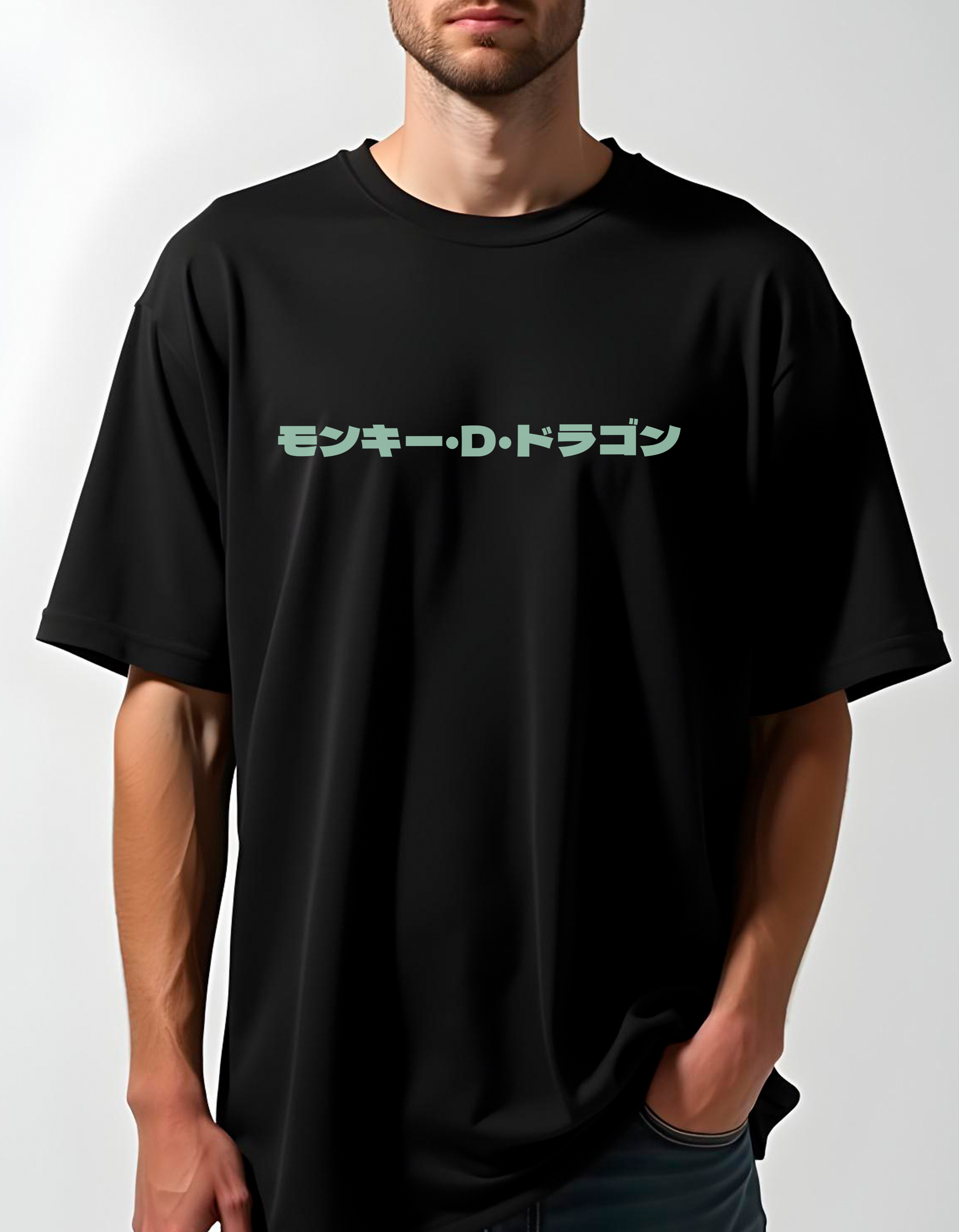 Playera oversize One piece - Monkey d. dragon #1