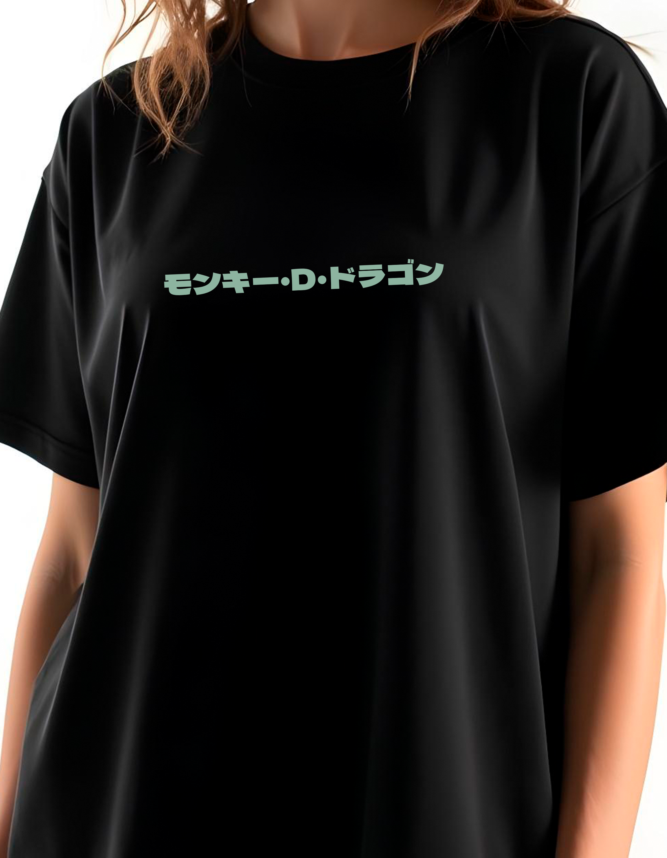 Playera oversize One piece - Monkey d. dragon #1