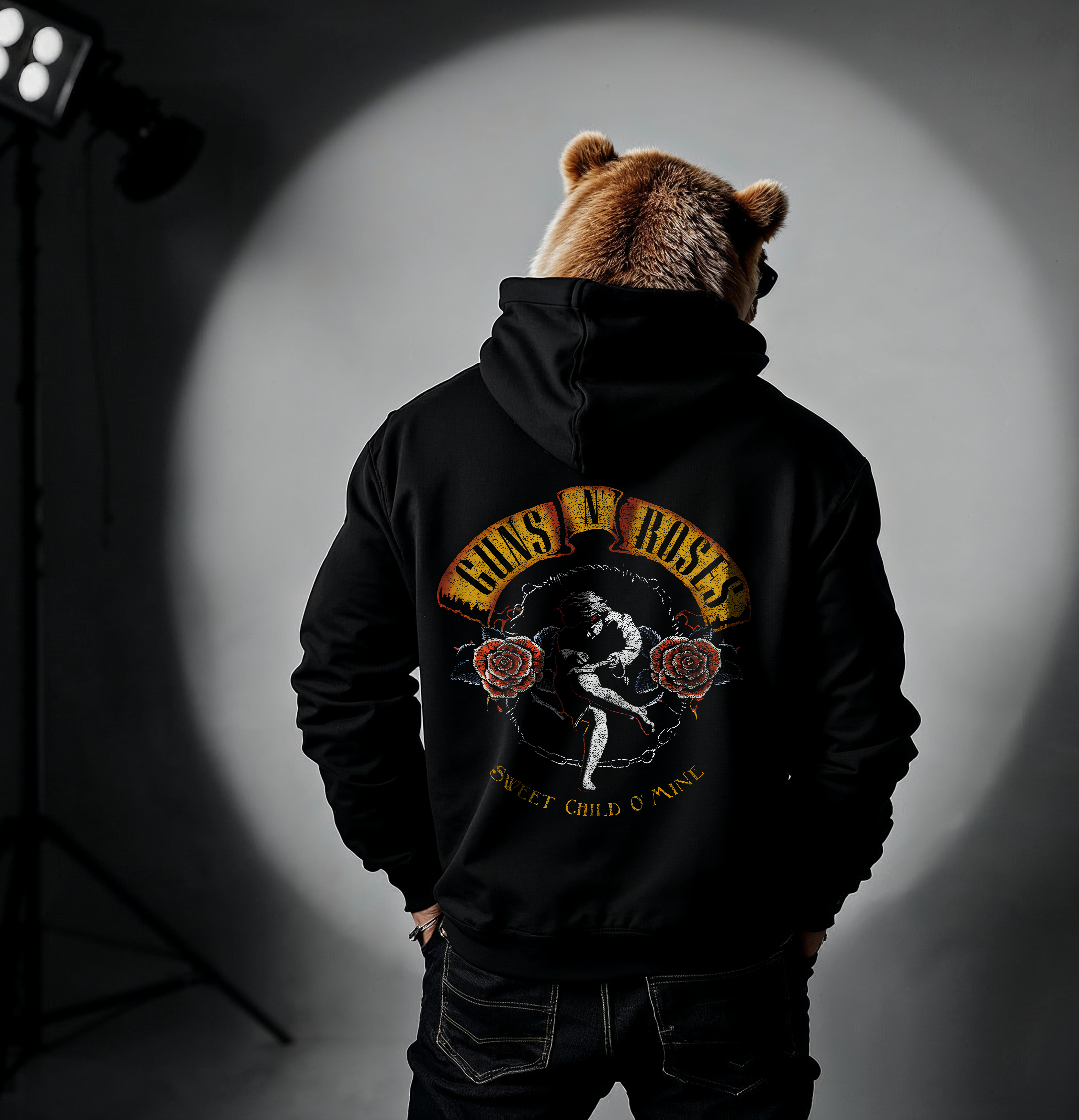Hoodie de Guns n Roses negro