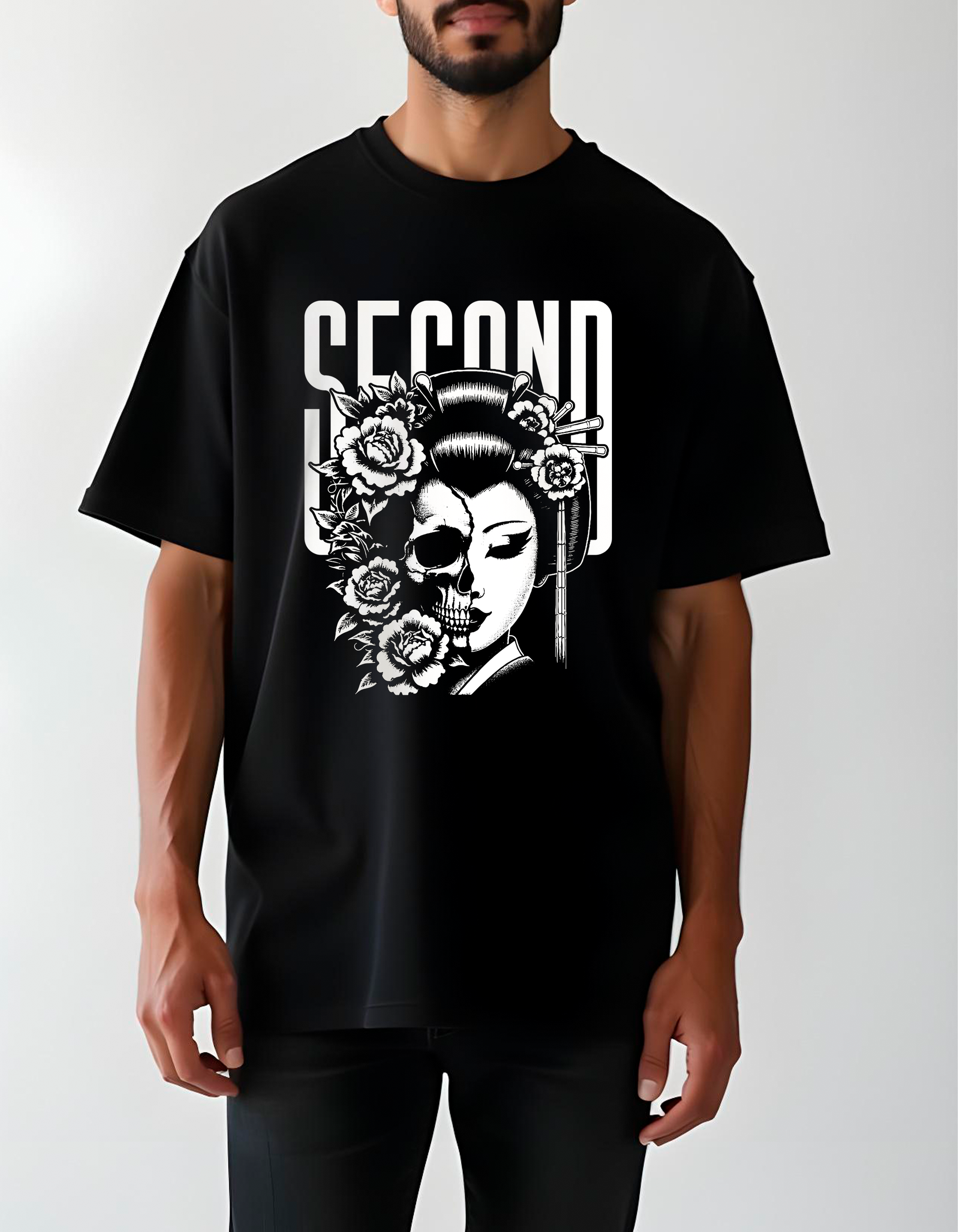 Playera oversize Second