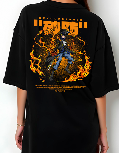 Playera oversize One piece - Sabo #1