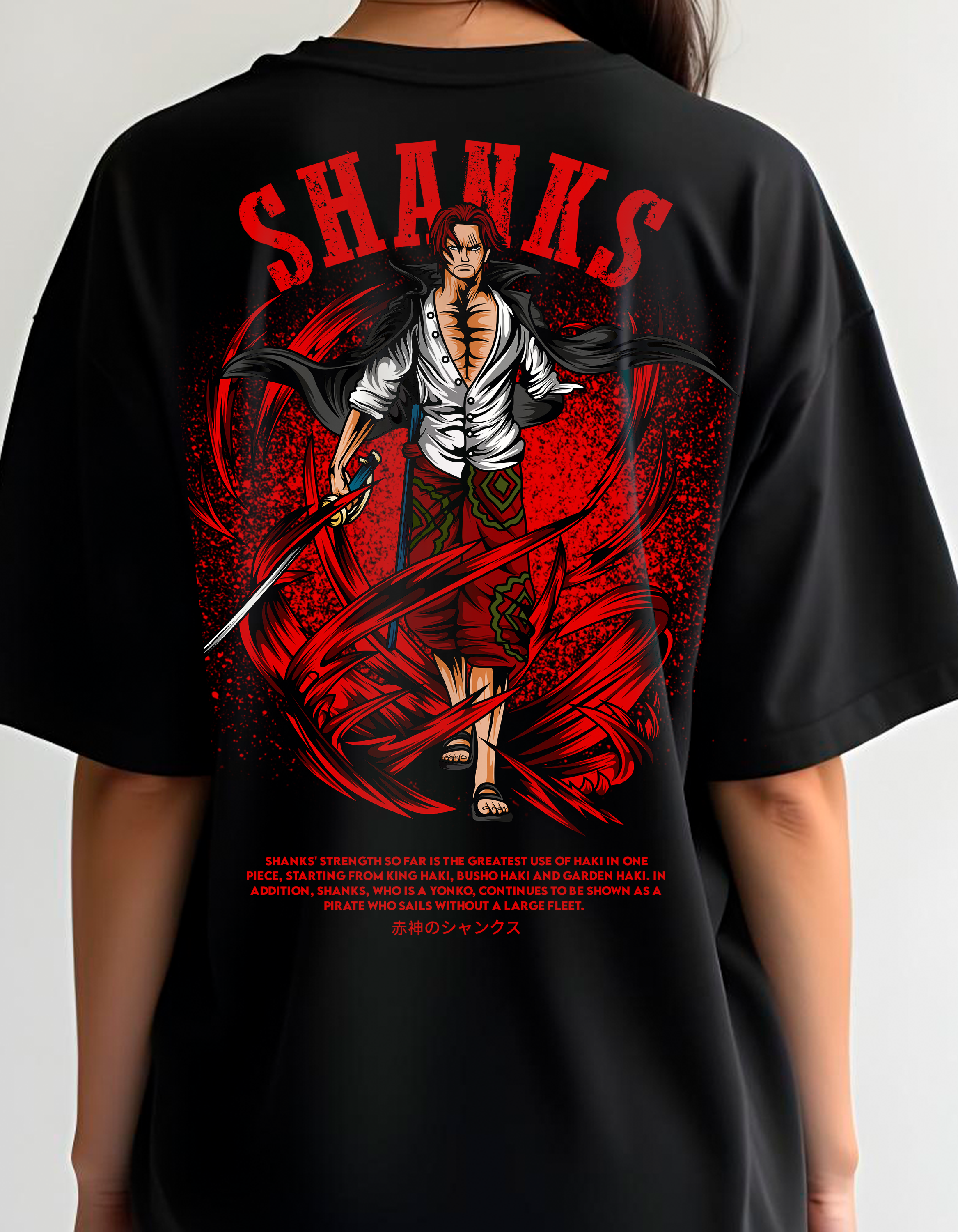 Playera oversize One piece - Shanks #1