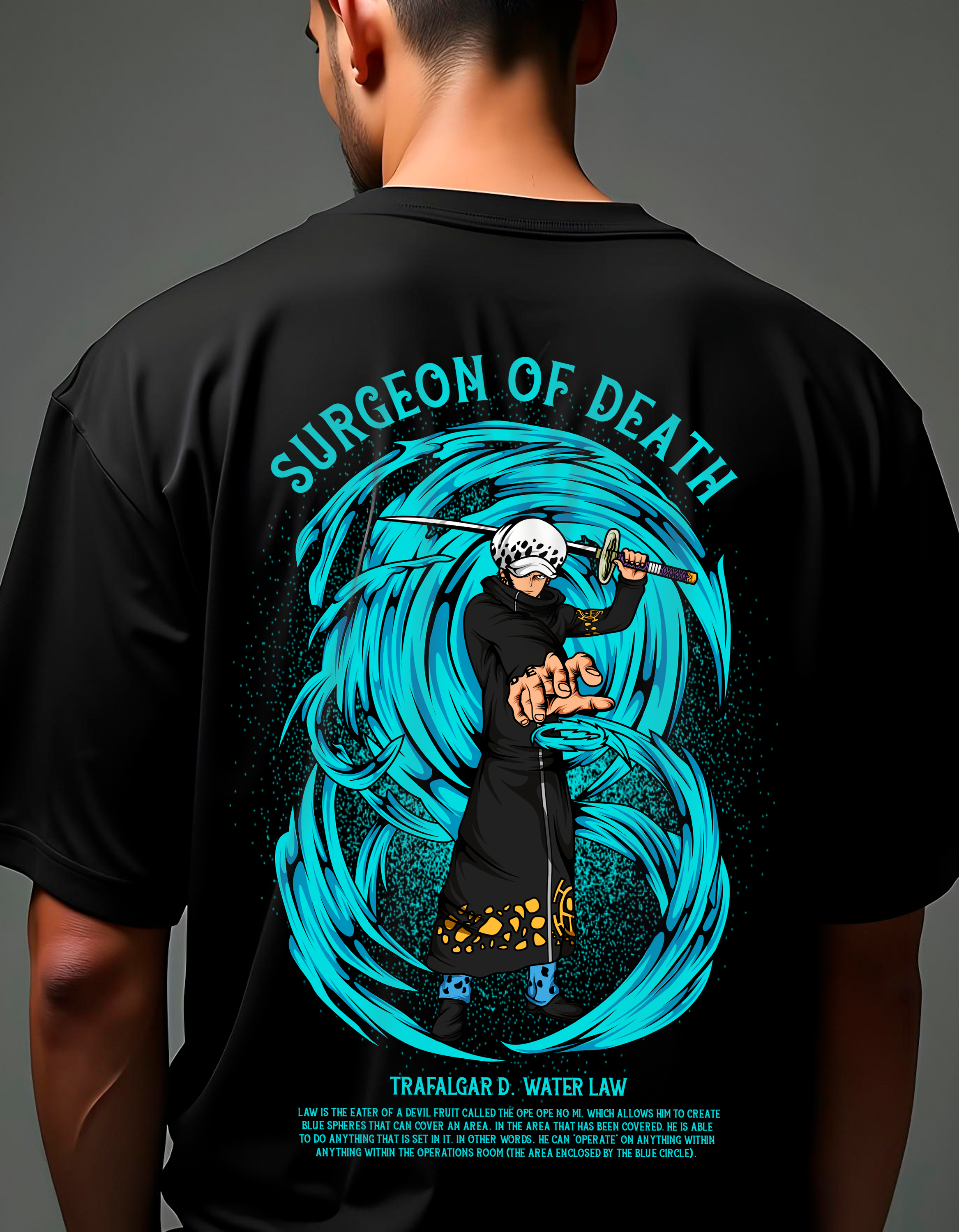 Playera oversize One piece - Trafalgar Law #1