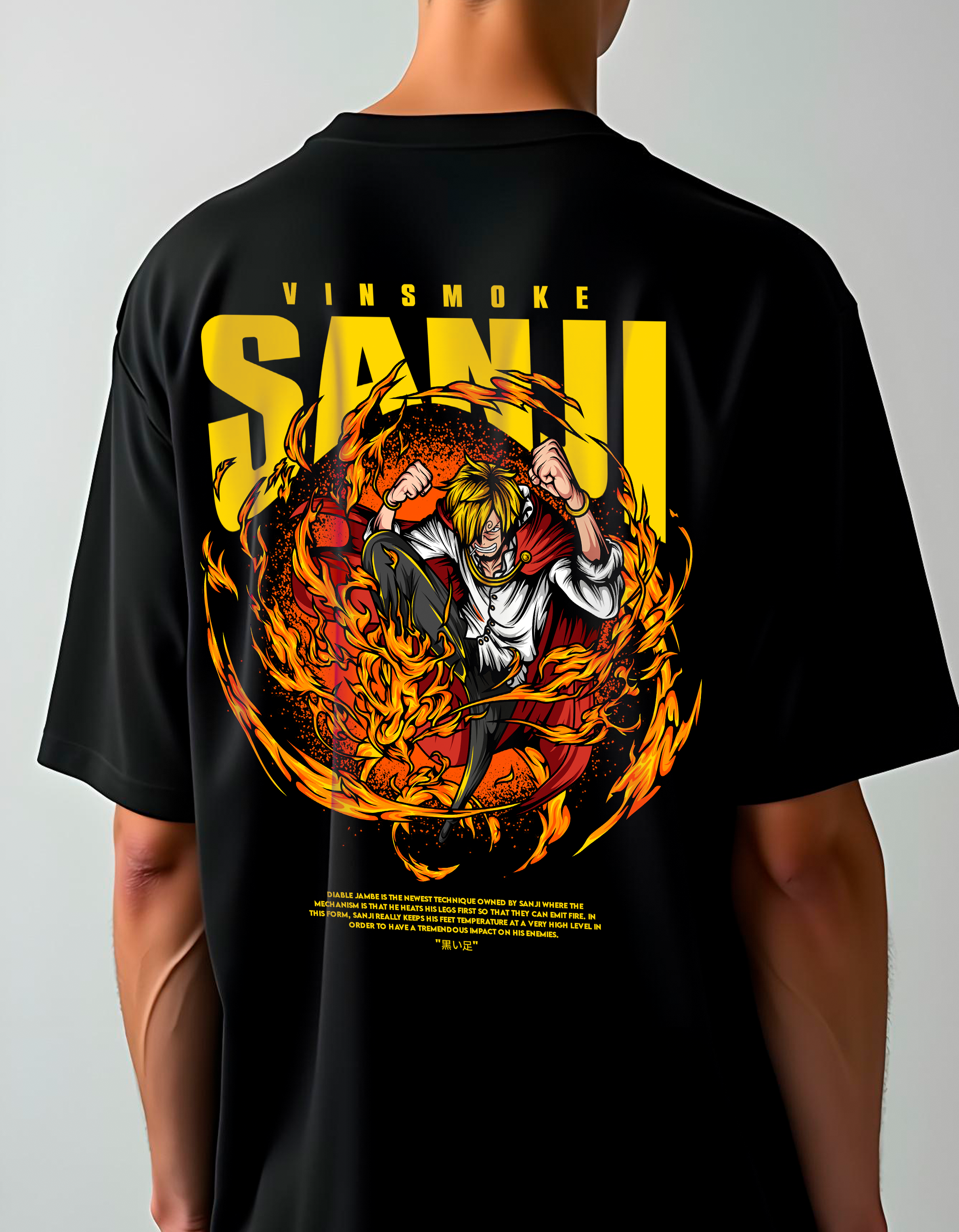 Playera oversize One piece - Vinsmoke Sanji #1
