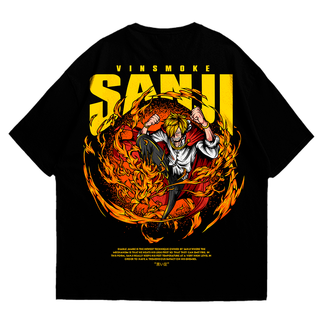 Playera oversize One piece - Vinsmoke Sanji #1