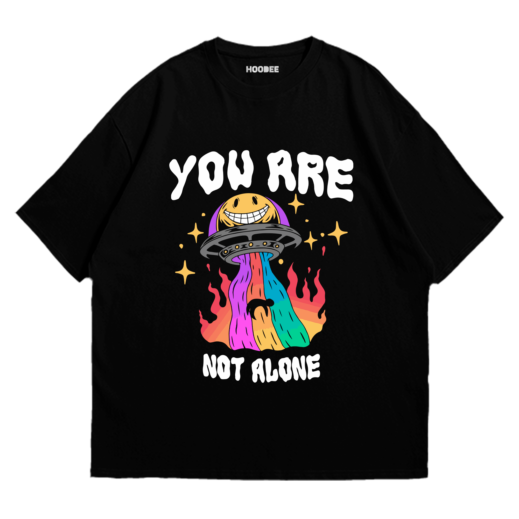 Playera oversize Not Alone