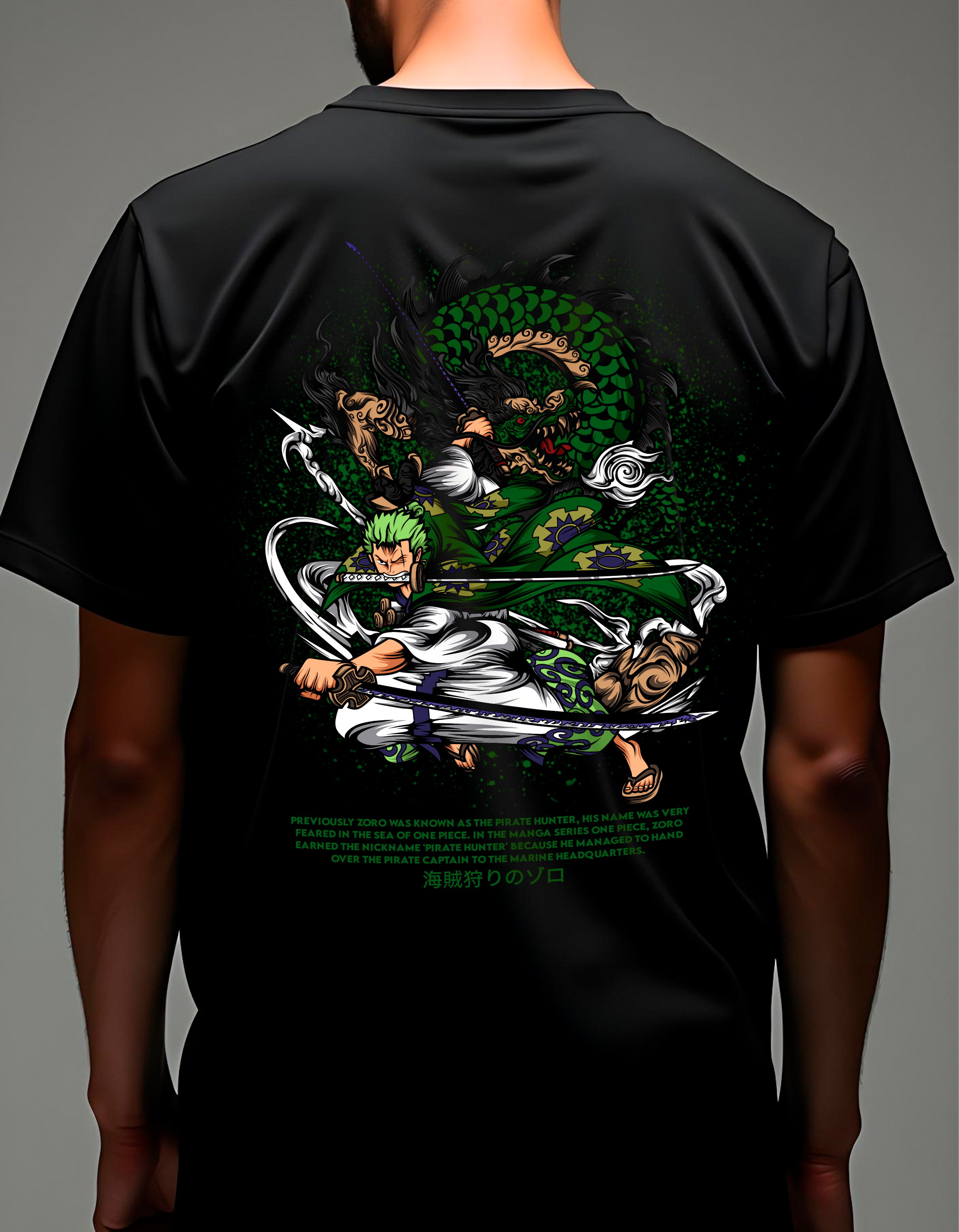 Playera oversize One piece - Roronoa Zoro #4