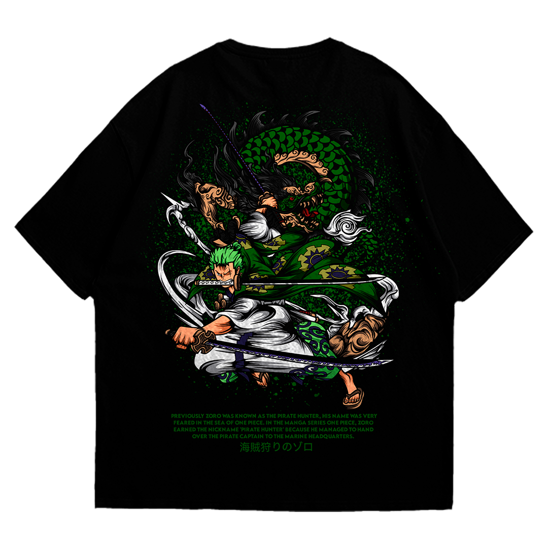Playera oversize One piece - Roronoa Zoro #4